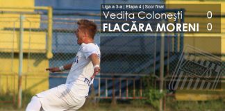 Liga a 3-a. Flacara Moreni, punct prețios la Colonești. ”Lupii” sunt neinvinși in campionat